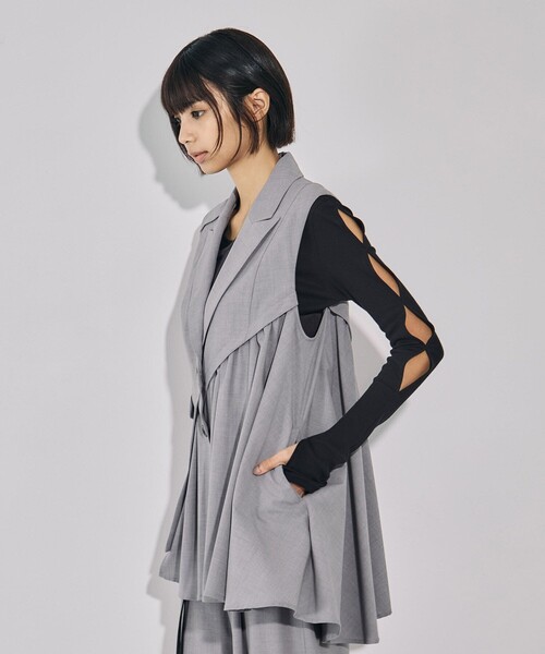 UNITED TOKYO（ユナイテッドトウキョウ） ベスト ジレ バイアスカット