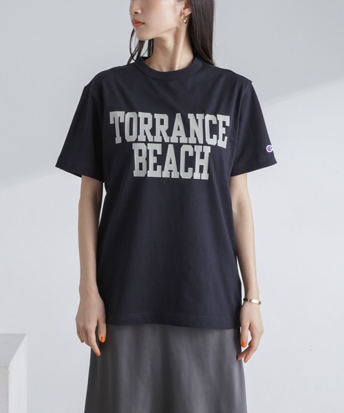 「Champion」 半袖Tシャツ M グレー レディース_画像7