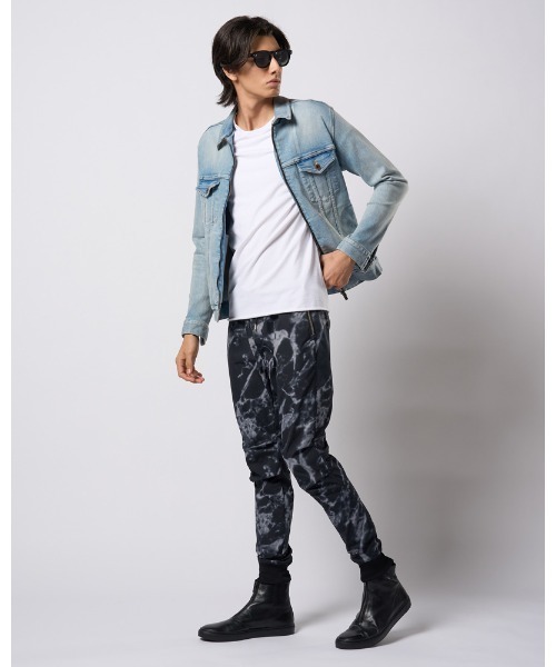 ブルゾン アウター denim zip blouson メンズの画像
