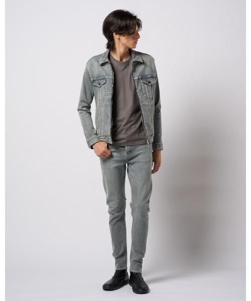 ブルゾン アウター denim zip blouson メンズの画像