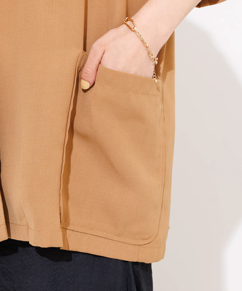 「NOMINE」 テーラードジャケット フリー ベージュ レディース_画像8