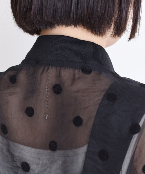 「Eimee Law」 ジップアップブルゾン 38 ダークベージュ レディース_画像9