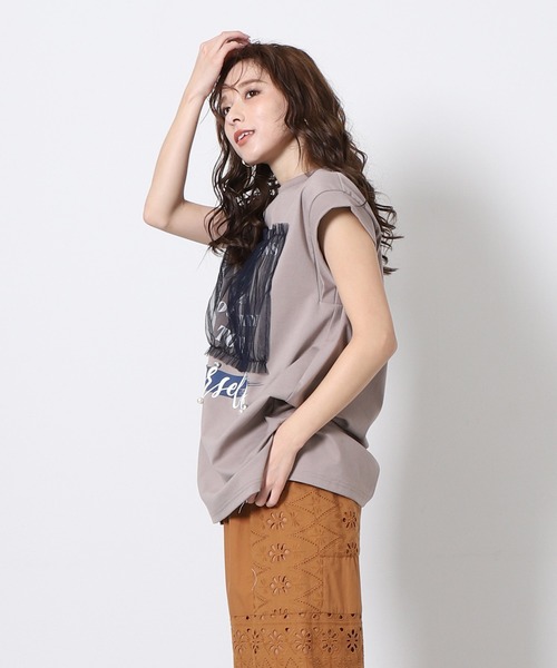 「Re.Verofonna」 半袖カットソー MEDIUM グリーン レディース_画像2