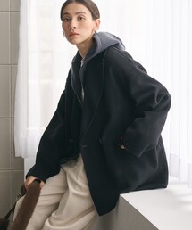 23AW 美品 ユナイテッドアローズ リバー ミドル テーラードコート 38 BEAUTY＆YOUTH UNITED ARROWS コート アウター リバー テーラード