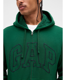 GAP（ギャップ） パーカー リラックスフィット GAPロゴ 裏ボア ジップ