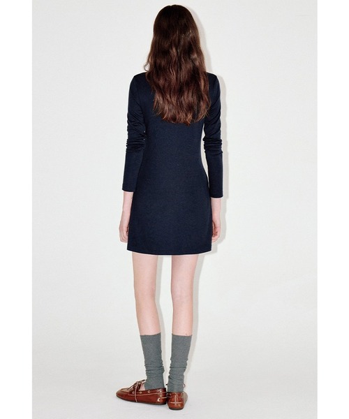 ワンピース ポロカラー 長袖ミニワンピース FD25L001「Fano Studios