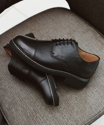 ビジネスシューズ GENUINE LEATHER PLAIN DERBY SHOES メンズの