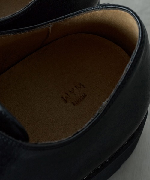 WYM LIDNM ビジネスシューズ GENUINE LEATHER PLAIN DERBY SHOES
