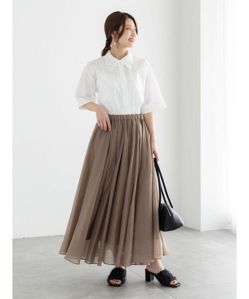 「Te chichi」 7分袖ブラウス F サックスブルー レディース_画像6