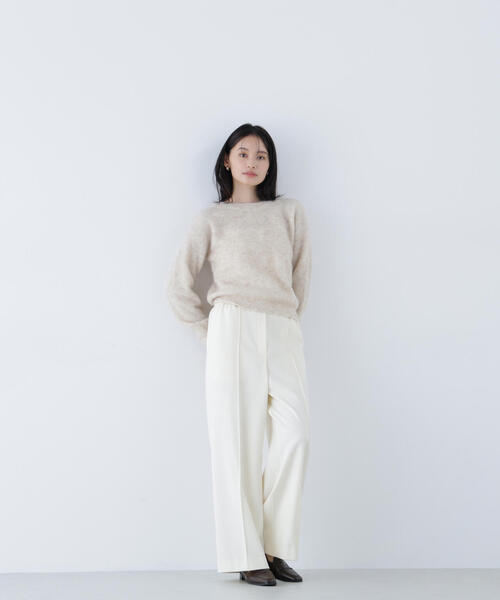 H beauty&youthアルパカ混ニット美品送料込み NATURAL BEAUTY BASIC（ナチュラルビューティーベーシック） ニット