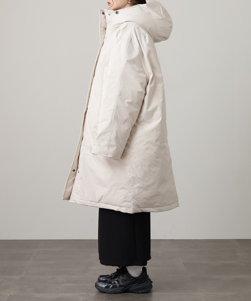 【tsubura】LOHEN バックタック中綿コート hunch（ハンチ） ダウンコート ダウンジャケット ソロナ中綿ロング