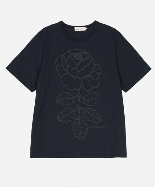 新品未使用 マリメッコ Vihne Logo Placement Tシャツ Vihne Logo Placement Kioski t-shirt | Marimekko