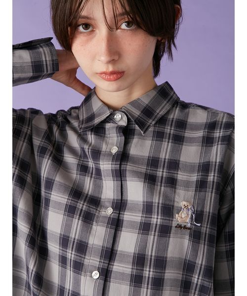 LILY BROWN（リリーブラウン） ブラウス シャツ Lily Bearチェック