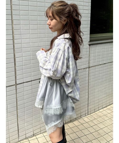 LILY BROWN（リリーブラウン） ブラウス シャツ Lily Bearチェック