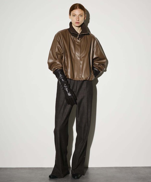 RIM.ARK ブルゾン アウター 「RIM.ARK/リムアーク」Synthetic leather