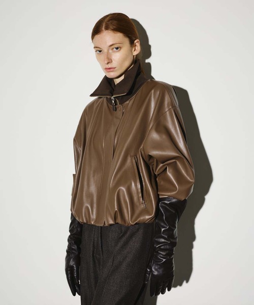 RIM.ARK ブルゾン アウター 「RIM.ARK/リムアーク」Synthetic leather