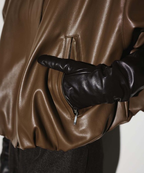 RIM.ARK ブルゾン アウター 「RIM.ARK/リムアーク」Synthetic leather