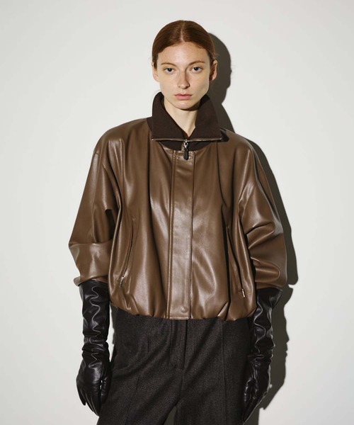 RIM.ARK ブルゾン アウター 「RIM.ARK/リムアーク」Synthetic leather