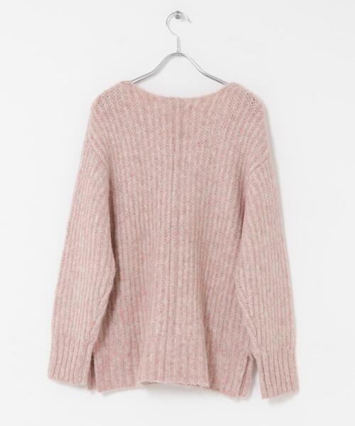 F by ROSSO（エフバイロッソ） ニット セーター ミックス糸Vネック