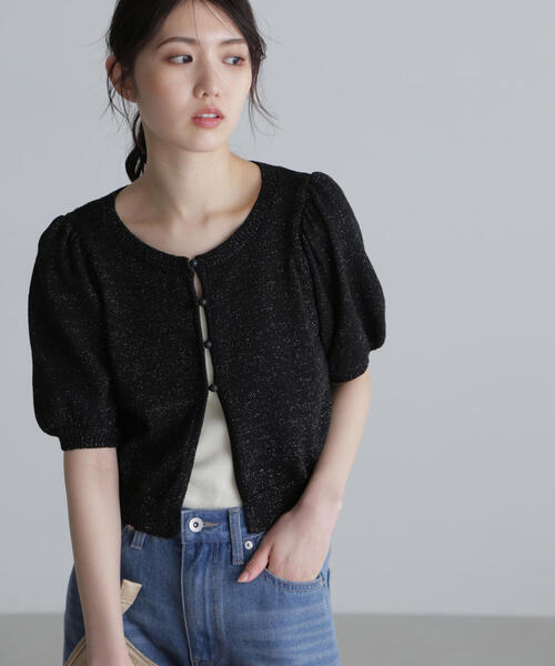 「FREE'S MART」 半袖ニット FREE レッド レディース_画像3