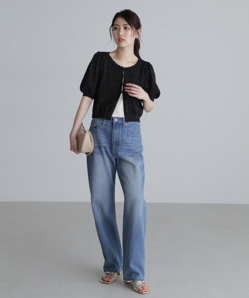 「FREE'S MART」 半袖ニット FREE レッド レディース_画像7