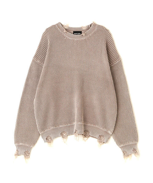 「DANKE SCHON」 長袖ニット M ブラック メンズ_画像6