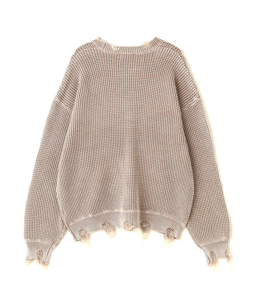 「DANKE SCHON」 長袖ニット M ブラック メンズ_画像8