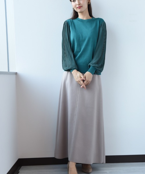 「INTERPLANET」 スカート FREE グレイッシュベージュ レディース_画像8