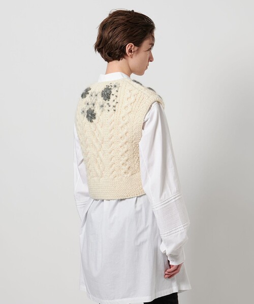 Pheeta（フィータ） ベスト ジレ 「Pheeta」Clara フラワー ニット