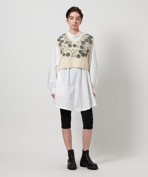 Pheeta（フィータ） ベスト ジレ 「Pheeta」Clara フラワー ニット