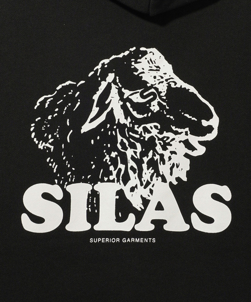「SILAS」 ジップアップパーカー X-LARGE ブラック メンズ_画像8