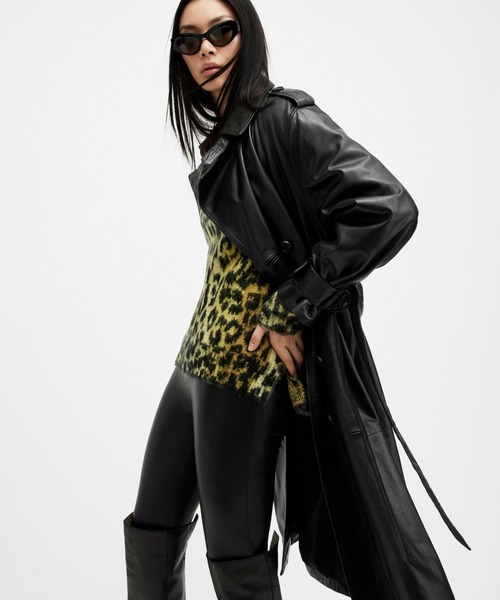 レザージャケット ライダース ALLSAINTS HENDRY TRENCH レディースの画像