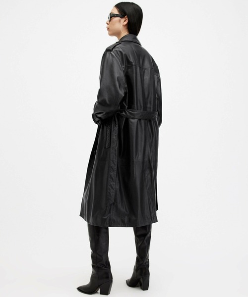 レザージャケット ライダース ALLSAINTS HENDRY TRENCH レディースの画像