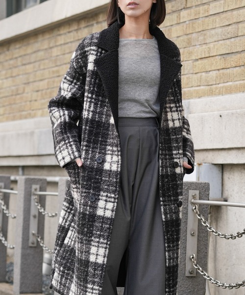 mili an deni（ミリアンデニ） コート チェスターコート リバーシブル