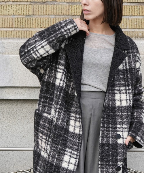 mili an deni（ミリアンデニ） コート チェスターコート リバーシブル