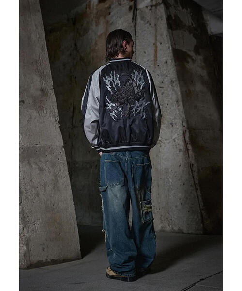 NOT4NERD スカジャン NOT4NERD/ノットフォーナード/Cerberus Satin