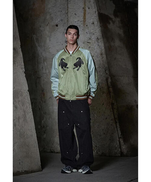 NOT4NERD スカジャン NOT4NERD/ノットフォーナード/Cerberus Satin