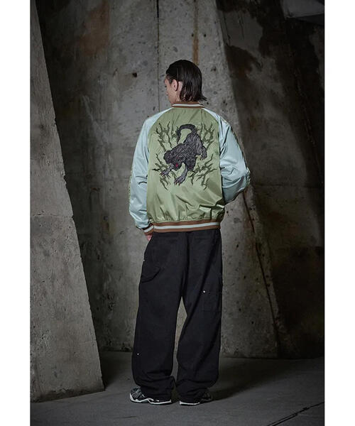 NOT4NERD スカジャン NOT4NERD/ノットフォーナード/Cerberus Satin