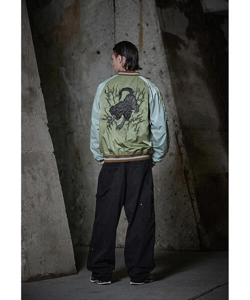 NOT4NERD スカジャン NOT4NERD/ノットフォーナード/Cerberus Satin