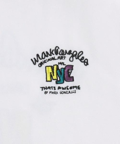 「Mark Gonzales」 プルオーバーパーカー X-LARGE ブラック メンズ_画像2