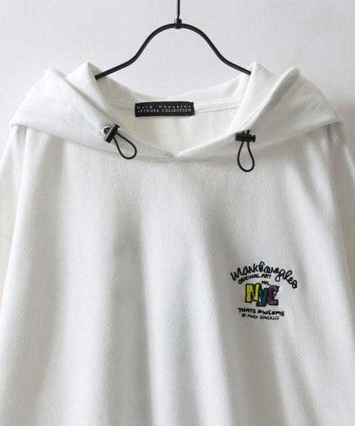 「Mark Gonzales」 プルオーバーパーカー X-LARGE ブラック メンズ_画像5