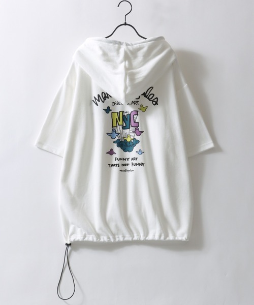「Mark Gonzales」 プルオーバーパーカー X-LARGE ブラック メンズ_画像6