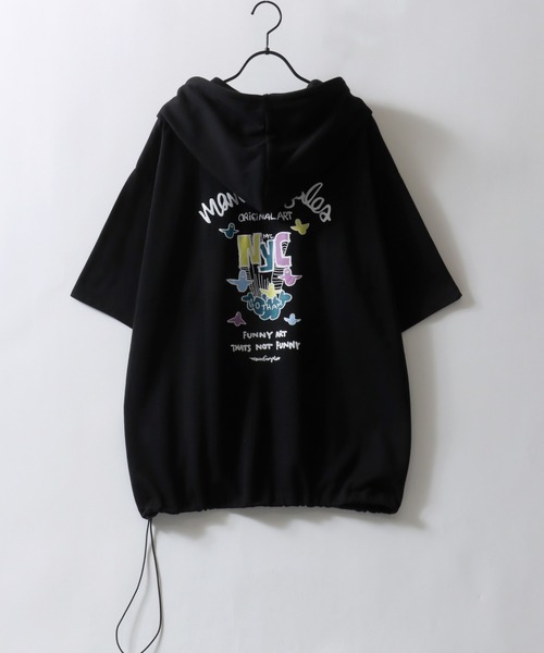 「Mark Gonzales」 プルオーバーパーカー X-LARGE ブラック メンズ_画像8