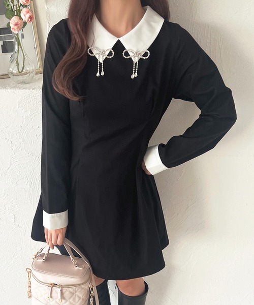 「apres jour」 長袖ワンピース X-LARGE ピンク レディース_画像2