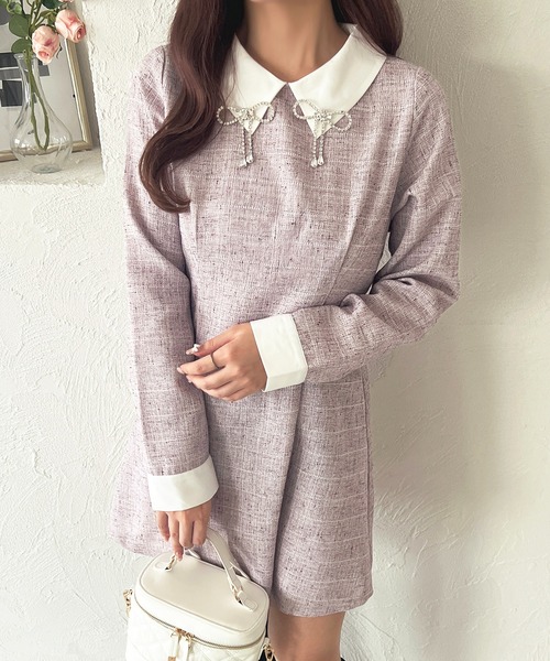 「apres jour」 長袖ワンピース X-LARGE ピンク レディース_画像9