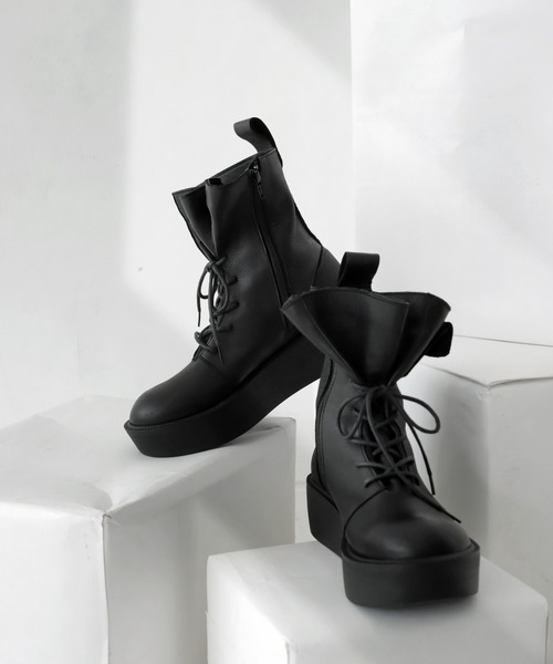 「antiqua」 ショートブーツ M ブラック レディース_画像5