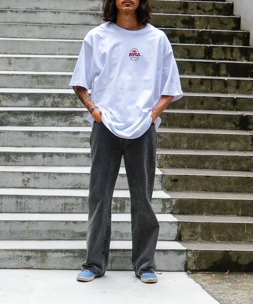 「RVCA」 半袖Tシャツ X-LARGE ホワイト メンズ_画像4