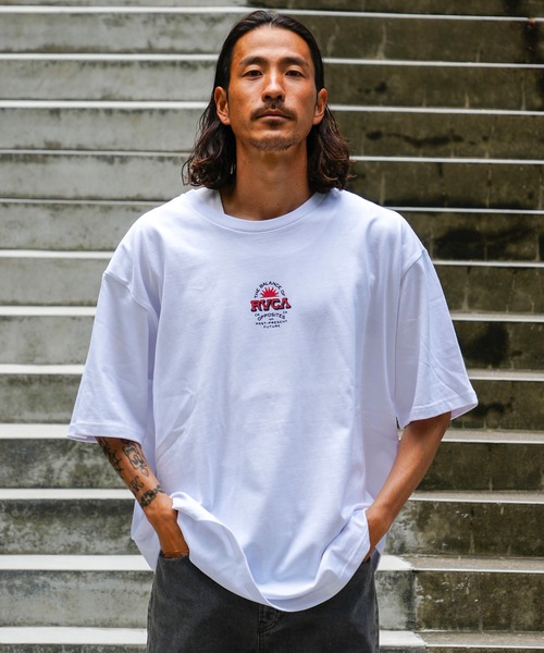 「RVCA」 半袖Tシャツ X-LARGE ホワイト メンズ_画像5