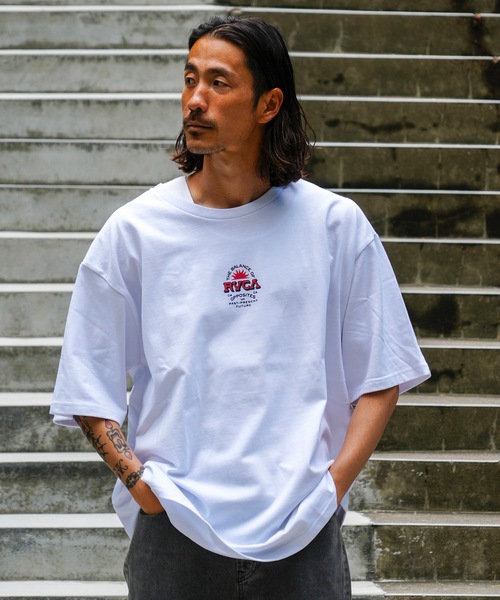 「RVCA」 半袖Tシャツ X-LARGE ホワイト メンズ_画像6