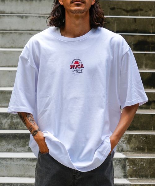 「RVCA」 半袖Tシャツ X-LARGE ホワイト メンズ_画像8